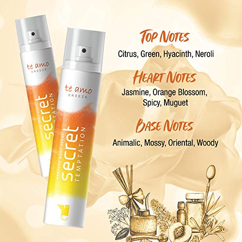 Secret Temptation Te Amo Breeze Perfume Body Spray Combo for Women, Pack of 2 (120 ml each) - Image 4