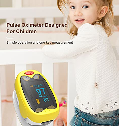 WEAL Pulse Oximeter for Kids, USB Rechargeable Blood Oxygen Meter Baby Available, Portable Pulse Detector Specially Designed for Children - Image 3
