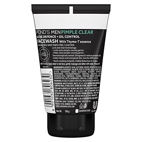 Pond's Men Pimple Clear Facewash, 100 g - Image 3