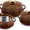 cello Midas Pack of 3 Thermoware Casserole Set (500 ml, 1000 ml, - Image 2