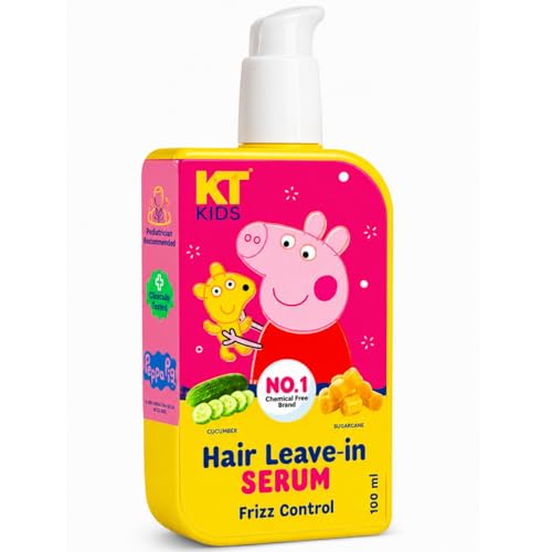 Hair Leave-In Serum for Kids | Pediatrician Approved & 100% Vegan | Aloe Vera & Cucumber Extract | Frizz Control & Non-Greasy | Paraben, Silicone & Sulphate free | 100ml