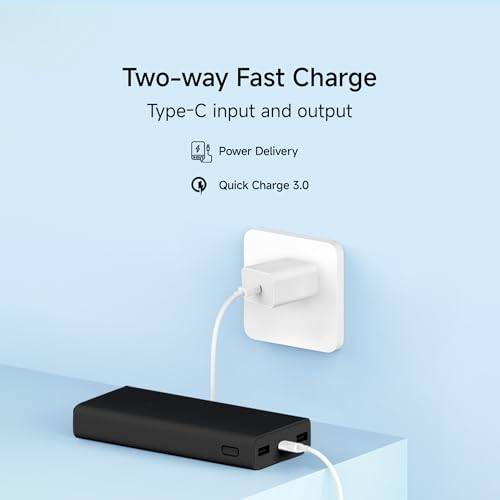 Xiaomi Power Bank 4i 20000mAh 33W Super Fast Charging PD |Smart 12 Layer Protection|Type C Input & Output|Triple Output Ports|Supports Android,Apple, Tablets, Earbuds,Watch(MI Powerbank),Black - Image 6