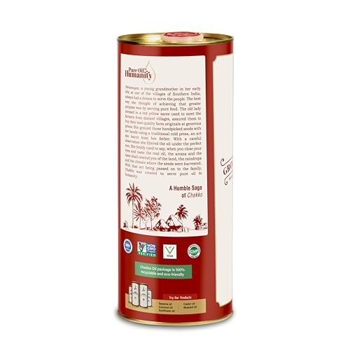 Chekko Cold Pressed Groundnut / Peanut Oil ( Virgin, Kachi Ghani, Chekku ) | 100% Natural, Pure & Wood Pressed (1L) for Cooking - Image 6