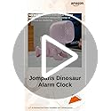 jomparis Digital Dynamic Dinosaur Bedroom Alarm Clock with Night Light Gift for Kids Boys Girls Students -Pink - Image 2