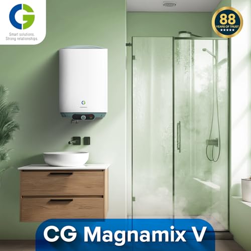 CG-Magnamix 25 Ltr Storage Water Heater (Geyser) | 5 Star Rated | High Rise Compatible | Glasslined Tank | Copper Element | Rust Proof Body | 100% Copper Element | 2 Yrs Product & 5 Yrs Tank Warranty - Image 3
