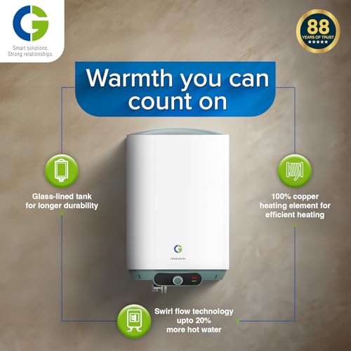 CG-Magnamix 25 Ltr Storage Water Heater (Geyser) | 5 Star Rated | High Rise Compatible | Glasslined Tank | Copper Element | Rust Proof Body | 100% Copper Element | 2 Yrs Product & 5 Yrs Tank Warranty - Image 5