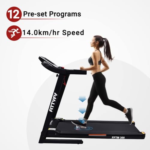 by INALSA Motorized Treadmill for Home(4.0HP Peak) FFTM 300-with Bluetooth 12 Preset Programs,Foldable,3Section Incline, Max Wt.110 - Image 5