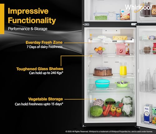 Whirlpool 308 L 3 Star Convertible Frost Free inverter Double Door Refrigerator (IF INV 355 OMEGA BLACK(3S) CONV-Y, 2026 Model) - Image 5