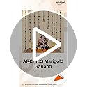 ARCHIES Artificial Flower Marygold Garland (Multicolor, Pack of-2,Length-30 cm,Breadth-8 cm, Number of Bell-2,11 Pompom in Each Garland Pack of 2 Pcs) Wall Hanging for Home Decor, Diwali, Pooja - Image 2
