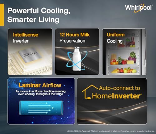 Whirlpool 184 L 5 Star Direct-Cool Single Door Refrigerator with Intellisense Inverter Compressor (205 WDE ROY 5S Inv SAPPHIRE SPRING-Y, Blue, 2026 Model) - Image 7