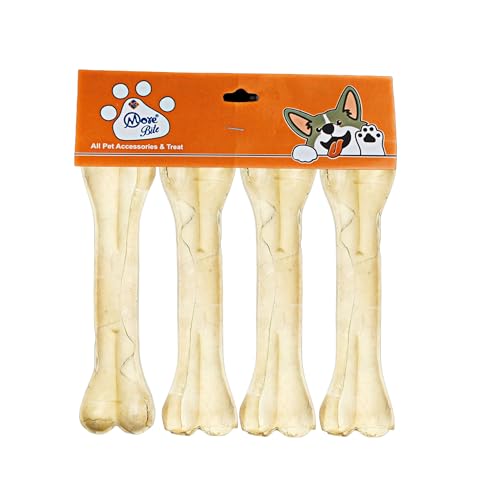 Pressed Dog Chew Bones for All Life Stages, Chicken Flavor, 5 inches - Pack of 4 Bones