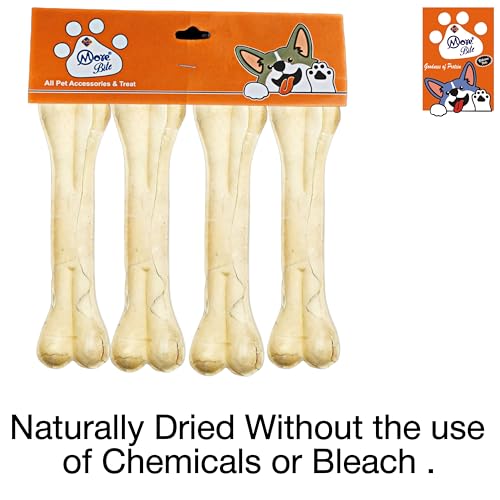 Pressed Dog Chew Bones for All Life Stages, Chicken Flavor, 5 inches - Pack of 4 Bones - Image 2