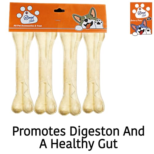 Pressed Dog Chew Bones for All Life Stages, Chicken Flavor, 5 inches - Pack of 4 Bones - Image 3