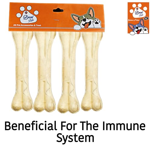 Pressed Dog Chew Bones for All Life Stages, Chicken Flavor, 5 inches - Pack of 4 Bones - Image 4