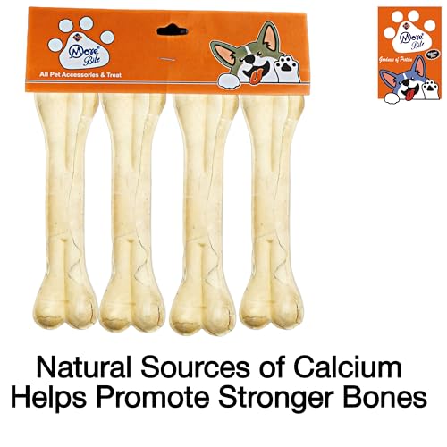 Pressed Dog Chew Bones for All Life Stages, Chicken Flavor, 5 inches - Pack of 4 Bones - Image 5