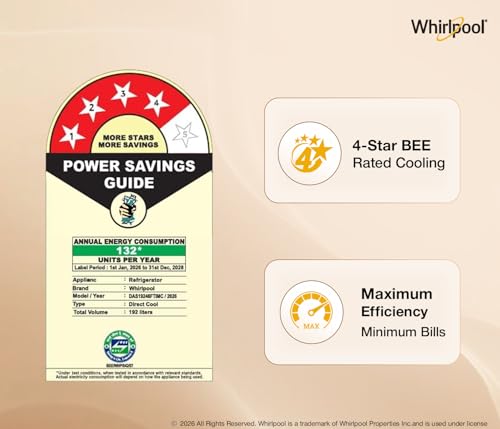 Whirlpool 192 L 4 Star