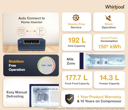 Whirlpool 192 L 4 Star