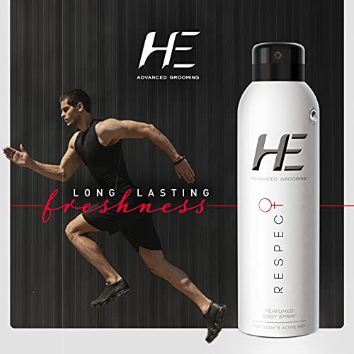 He Advanced Grooming Respect Perfumed Body Spray, 150ml - Image 5