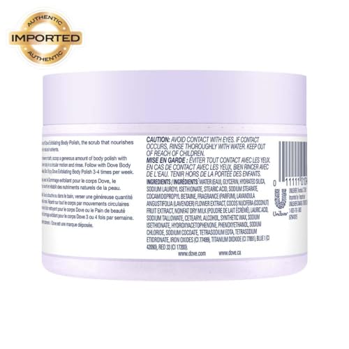 Dove Body Polish Crushed Lavender & Coconut Milk 298 gms - Image 4