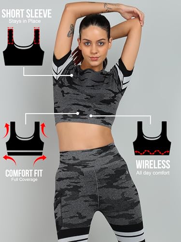 Kobo Women Sports Seamless Active Wear Top (Imported) - Image 6