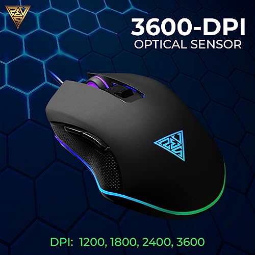 GAMDIAS RGB Wired Gaming Mouse