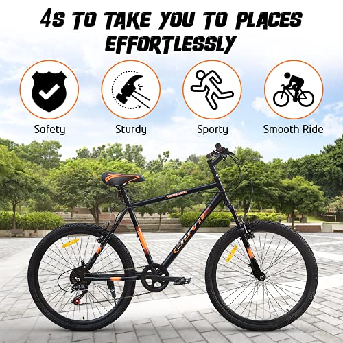 26T 7 Speed Carbon Steel