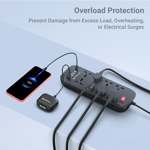 ZEBRONICS Power BAR 282,Extension Board/Strip,2500