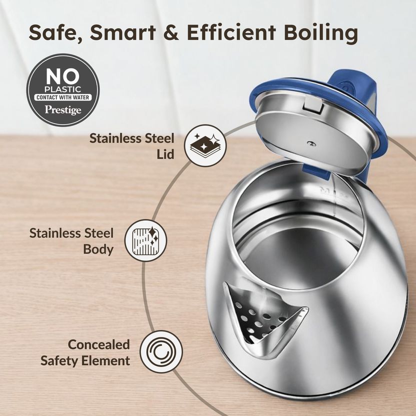 Prestige Atlas Electric Kettle (1.5 L, Blue, Silver) - Image 5