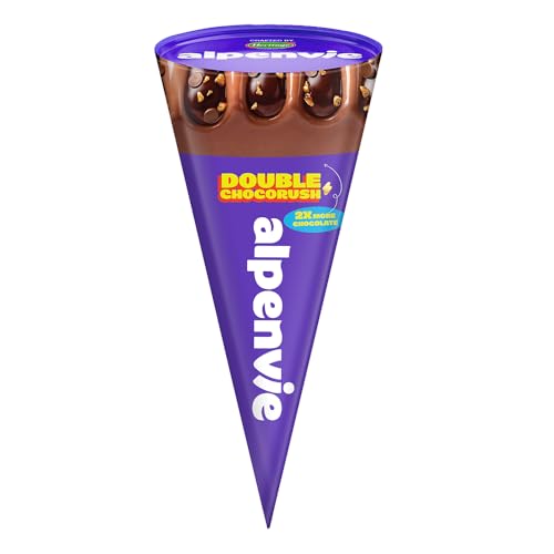 Heritage Alpenvie Double Chocorush Cone Ice Cream 110ml - Image 2