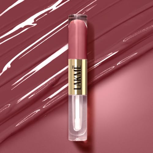 Lakme 9to5 Double Duty Matte to Glass Liquid Lip - Vintage Red 7.6ml - Image 5