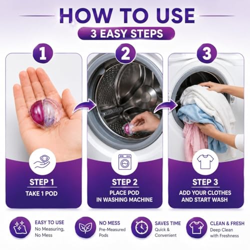 Laundry Pods Detergent Capsules 3