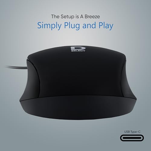 Wired Mouse DS112-Black with USB