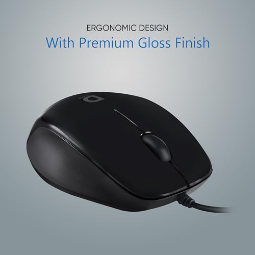 Wired Mouse DS112-Black with USB
