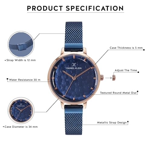 Daniel Klein Analog Blue Textured
