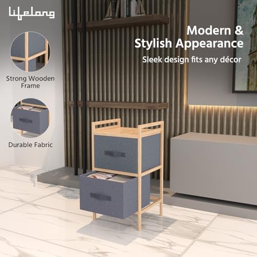 Lifelong 2-Drawer Fabric Storage Organizer
