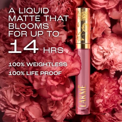 Lakme Rouge Bloom Matte Lip Liquid Cinnamon Sensation 305-3.5ml - Image 4