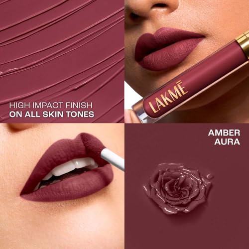 Lakme Rouge Bloom Matte Lip Liquid Cinnamon Sensation 305-3.5ml - Image 6