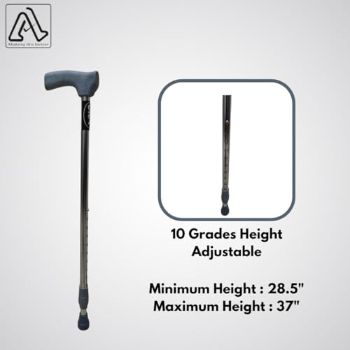 Able Height Adjustable Walking Stick