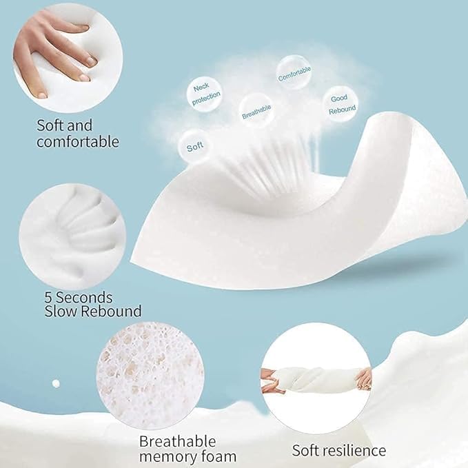 KITCHIVO™ Memory Foam Pillow, Contour