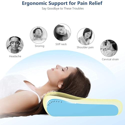 KITCHIVO™ Memory Foam Pillow, Contour