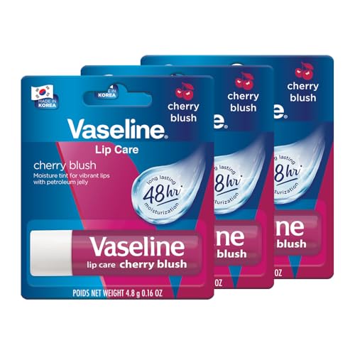 Vaseline Lip Care Cherry Blush Tinted Lip Balm Stick 4.8g (Pack of 3) - Image 2