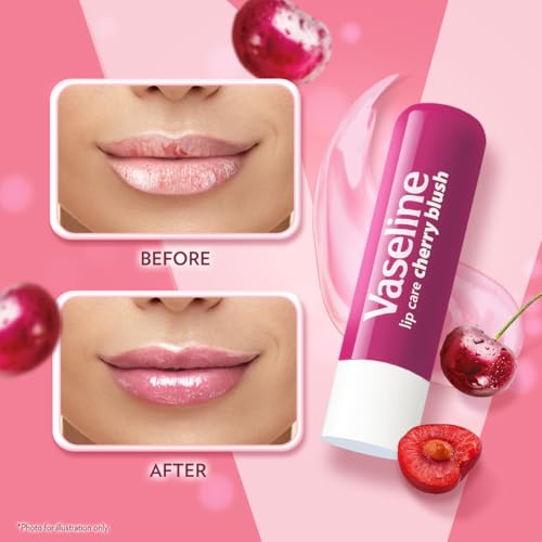 Vaseline Lip Care Cherry Blush Tinted Lip Balm Stick 4.8g (Pack of 3) - Image 7