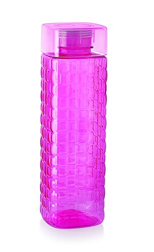 Steelo Garnet Pet Plastic Water Bottle, 1 L, Set of 4, Multicolour - Image 5