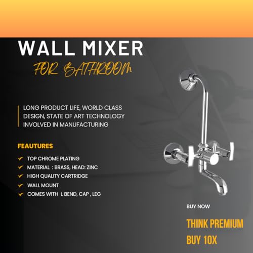 10X Brass Wall Mixer 2