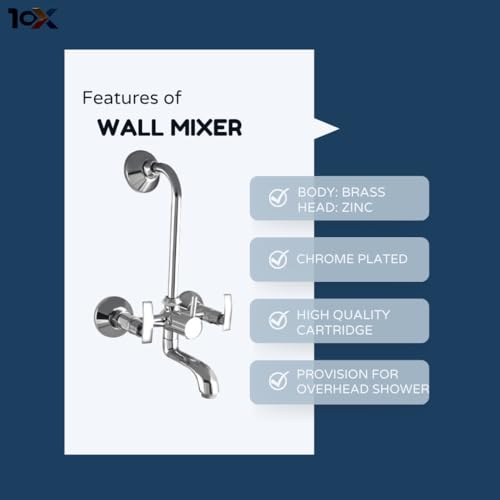 10X Brass Wall Mixer 2