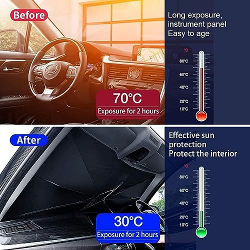 KUST Foldable Car Windshield Umbrella