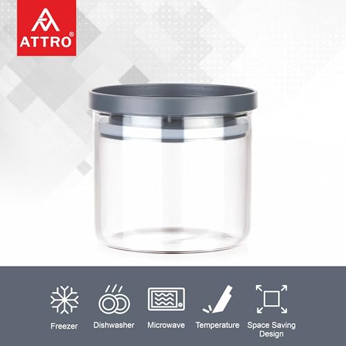 ATTRO Glassox Stack-O Borosilicate Round