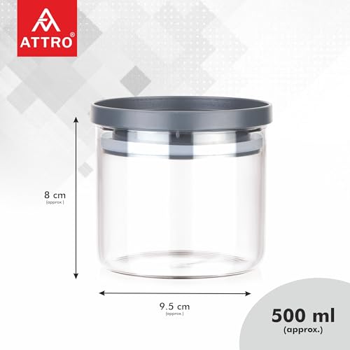 ATTRO Glassox Stack-O Borosilicate Round