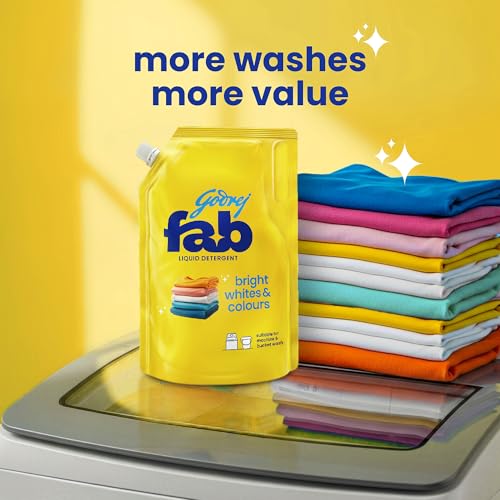 Godrej Fab Liquid Detergent Refill Pouch for Machine - 4 L - Image 3