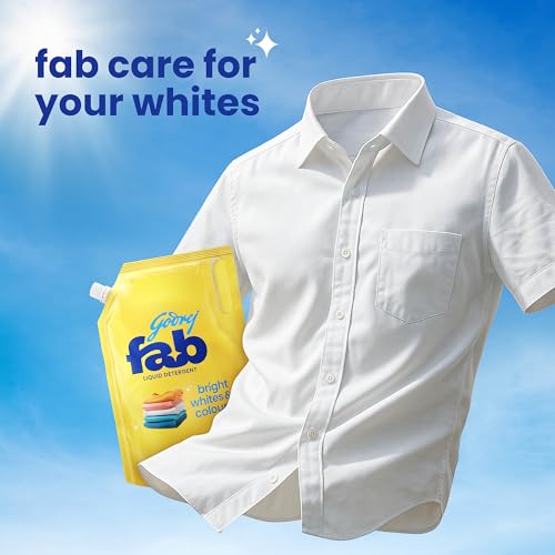 Godrej Fab Liquid Detergent Refill Pouch for Machine - 4 L - Image 4
